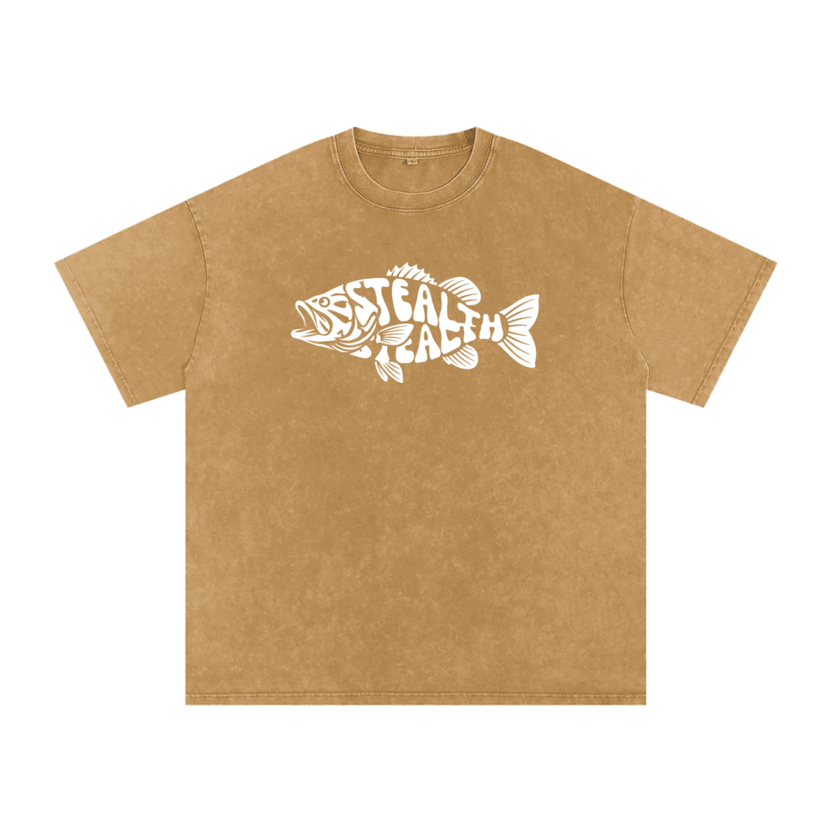 STEALTH Fish Oversized Cotton T-Shirt