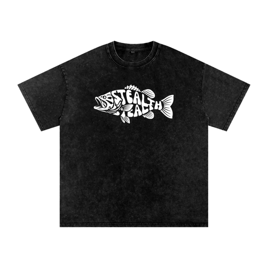 STEALTH Fish Oversized Cotton T-Shirt