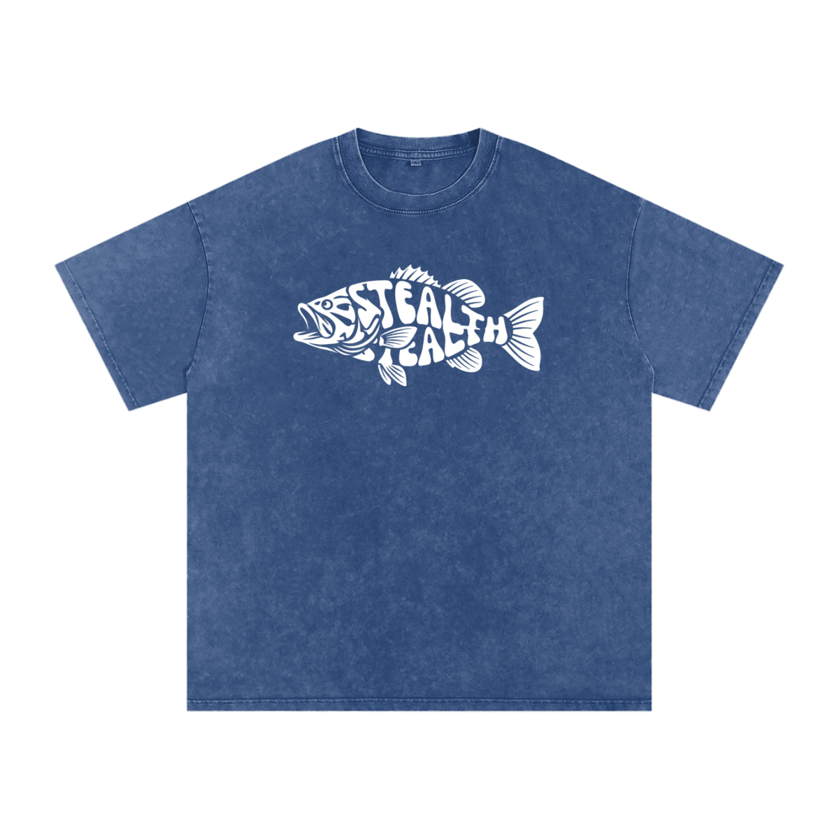 STEALTH Fish Oversized Cotton T-Shirt