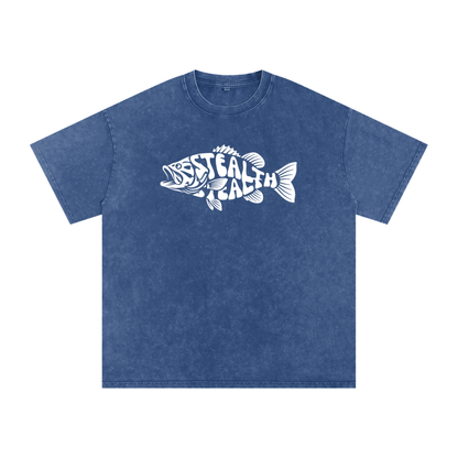 STEALTH Fish Oversized Cotton T-Shirt