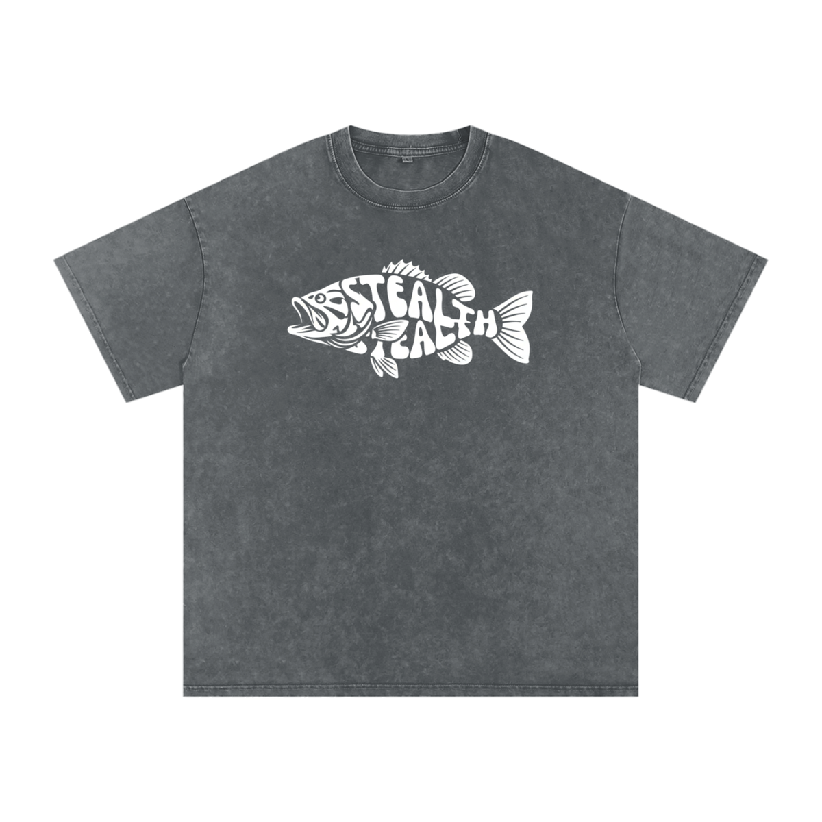 STEALTH Fish Oversized Cotton T-Shirt
