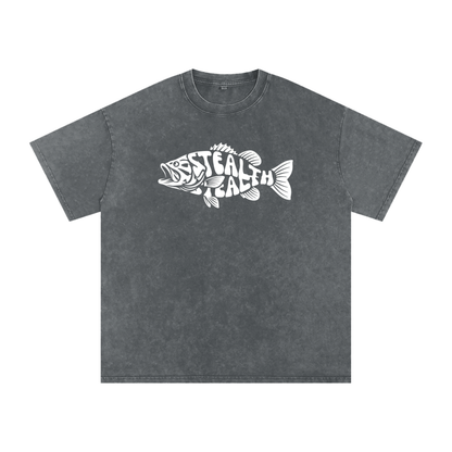 STEALTH Fish Oversized Cotton T-Shirt