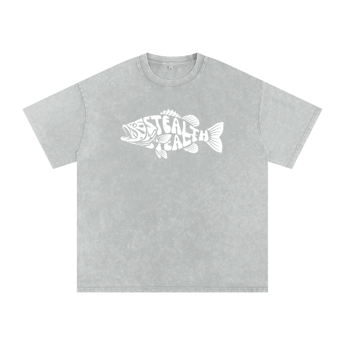 STEALTH Fish Oversized Cotton T-Shirt