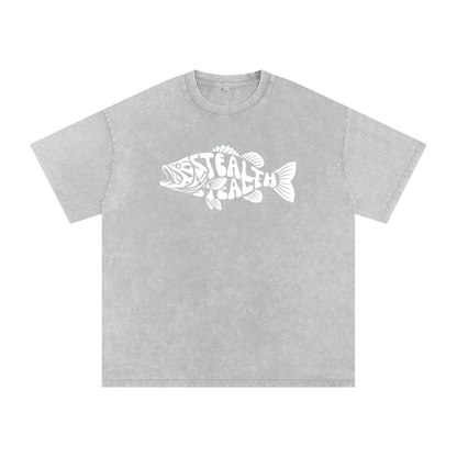 STEALTH Fish Oversized Cotton T-Shirt